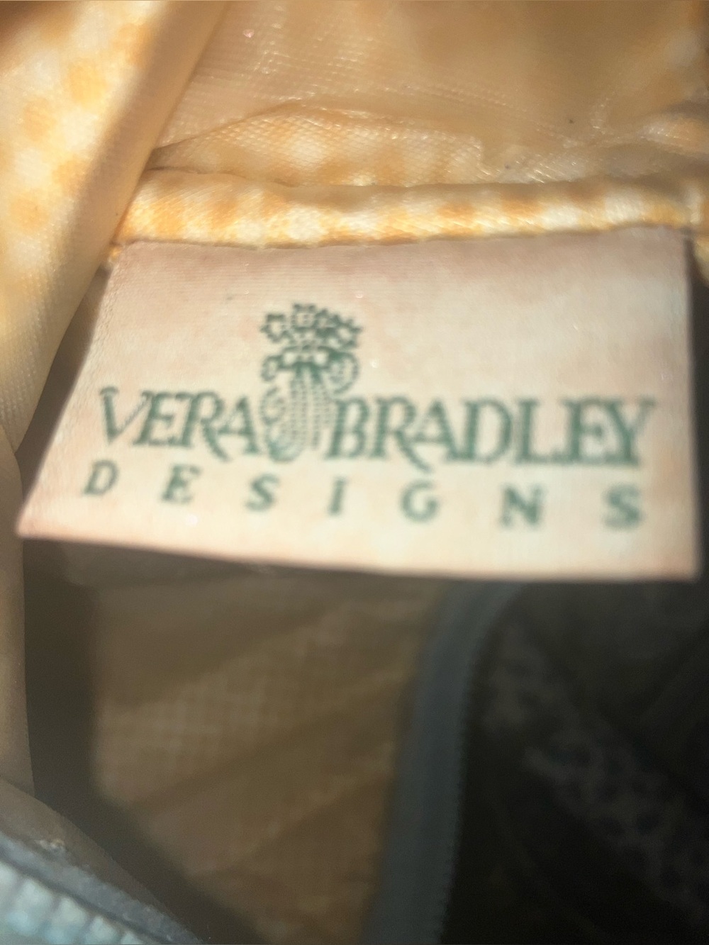 Vera Bradley extra large cosmetic in original pattern PASTEL BLUE. EUC - Picture 4 of 6
